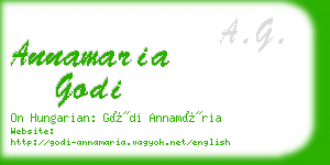 annamaria godi business card